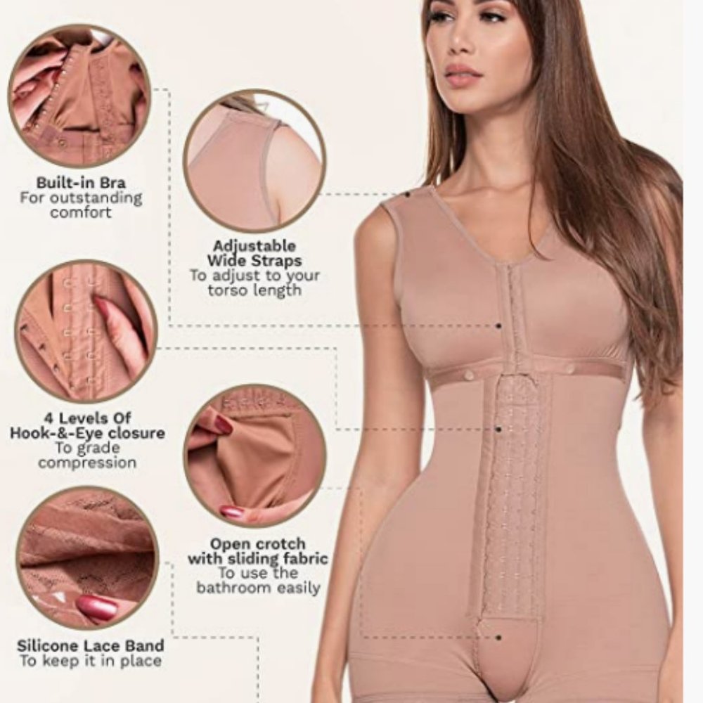 Sonryse S86 BBL Faja Garment After Surgery Post Liposuction Compression black - Picture 3 of 7